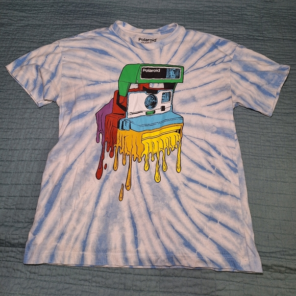 Polaroid Other - Polaroid Retro Tie-Dye Trippy Rainbow Camera Graphic T-Shirt